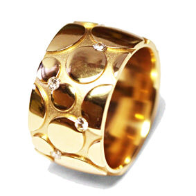 Handschmuck Ref.-Nr.: AC01GR 750/- 10 Diamant Top Wesselton sehr kleine Einschl&uuml;sse Brillantschliff 0.35ct. 