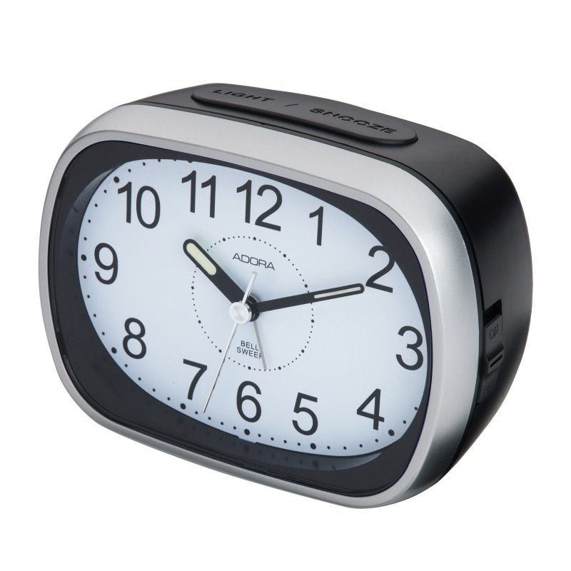 Die Adora Quarzwecker schwarz/silber, Modellnummer 3-201154-001, ist eine elegante Tischuhr im Bereich KATEGORIE Uhren. Sie besticht durch ein stilvolles Design in Schwarz und Silber. Perfekt f&uuml;r den Nachttisch oder Schreibtisch, verleiht sie jedem Raum einen Hauch von Eleganz. Beste Art zu platzieren: in sichtbarer Reichweite f&uuml;r optimale Funktion.