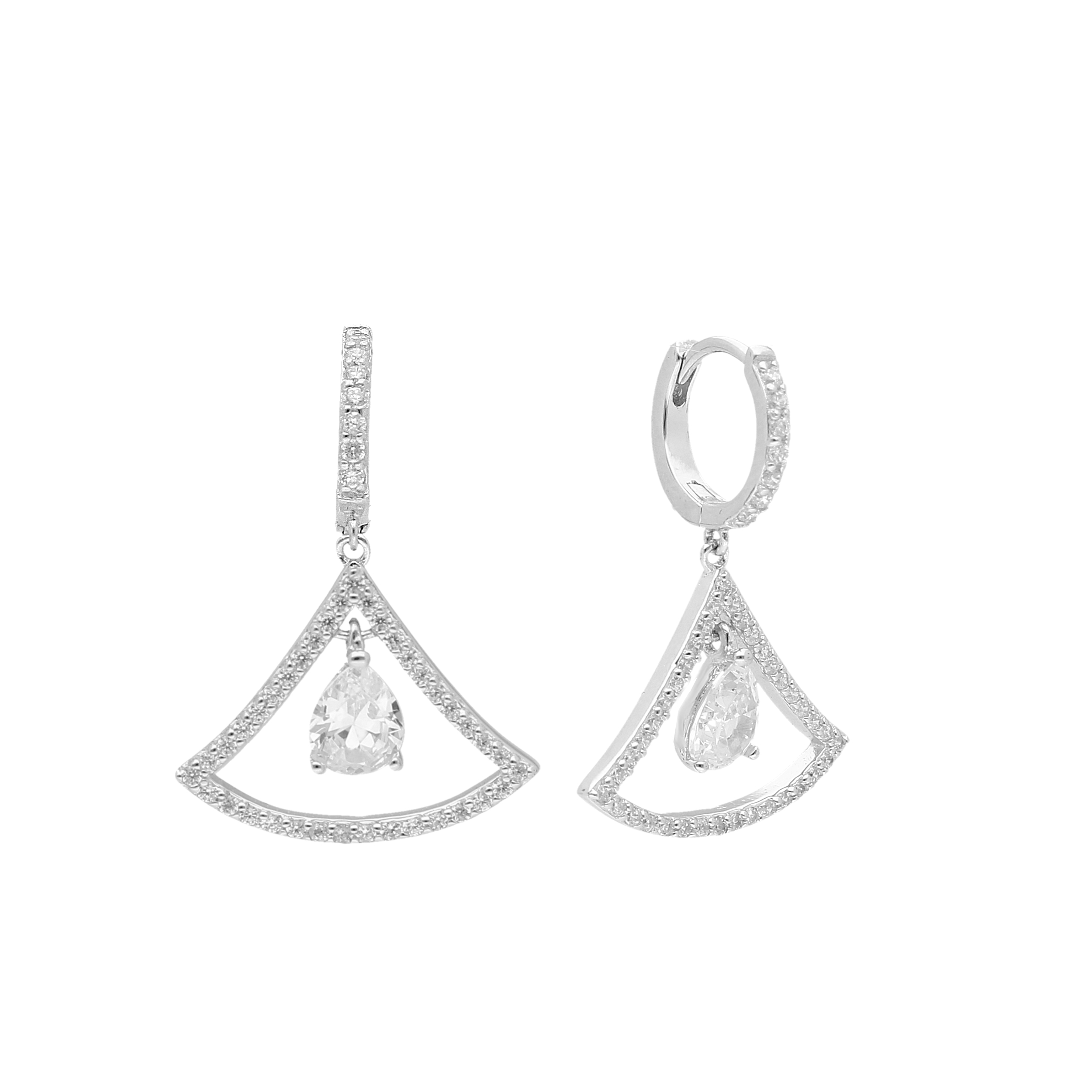 Giorgio Martello Kopf.-und Ohrschmuck Ref.-Nr.: 411619 925/- Silber, wei&szlig;