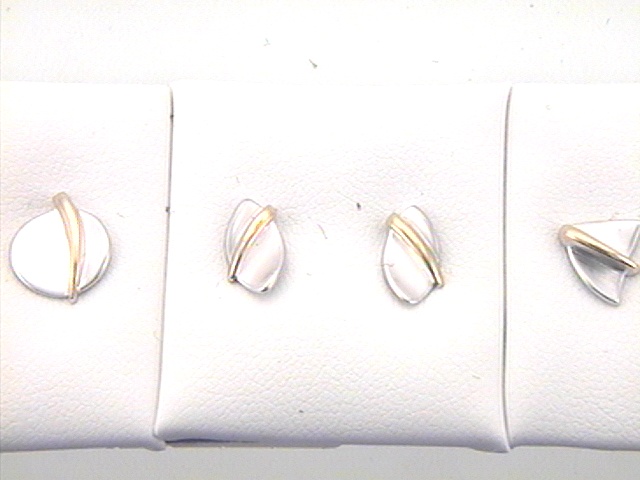 Max Fr&ouml;hlich Kopf.-und Ohrschmuck Ref.-Nr.: 88/173102 925/- Silber, Bi~Col
