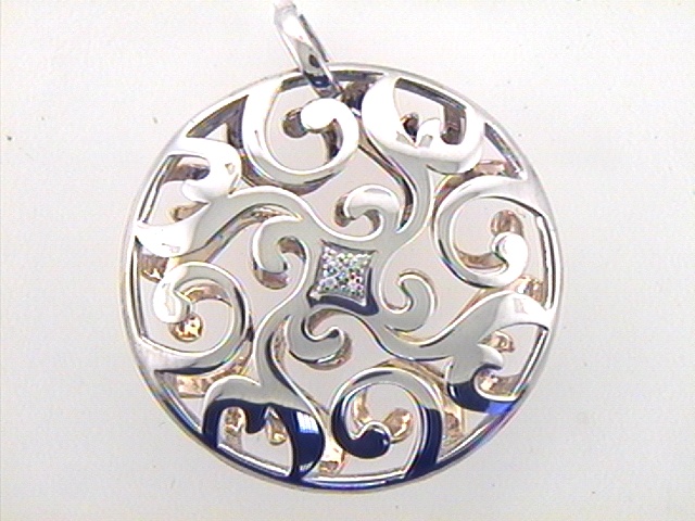 Max Fr&ouml;hlich Halsschmuck Ref.-Nr.: 241/172098 925/- Silber, rot~weiss Zirkonia  Wei&szlig; 