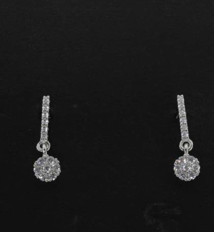 Wilhelm M&uuml;ller Kopf.-und Ohrschmuck Ref.-Nr.: 697762019 333/- Gold, wei&szlig; 26 Zirkonia  Wei&szlig; 