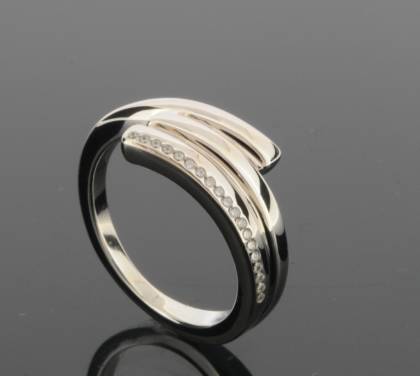 Wilhelm M&uuml;ller Handschmuck Ref.-Nr.: 746106054 925/- Silber, wei&szlig; 19 Zirkonia  Wei&szlig; 