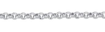 Max Fr&ouml;hlich Ketten Ref.-Nr.: 7425/45 925/rh/- Silber, Rhodiniert L&auml;nge 45cm