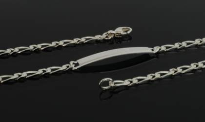 Wilhelm M&uuml;ller Armschmuck Ref.-Nr.: 754247019 925/- Silber, wei&szlig; L&auml;nge 19cm