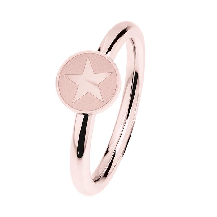 Ernstes Design Ringe Ref.-Nr.: R488.55  Vergoldet/- Edelstahl, Ros&eacute; Ringgr&ouml;&szlig;e 55