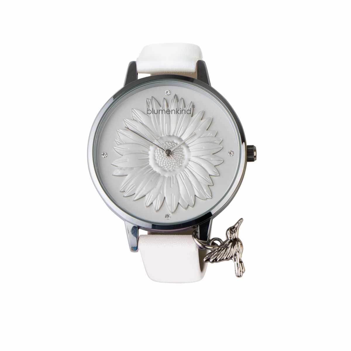 Blumenkind Blumenkind Uhr Damenuhren Ziffernblatt: Hell Index  Aluminium, gelb Leder Quartz 30 Meter Ref.-Nr.: 13121989GWHPBK Ind.-Nr: 13121989