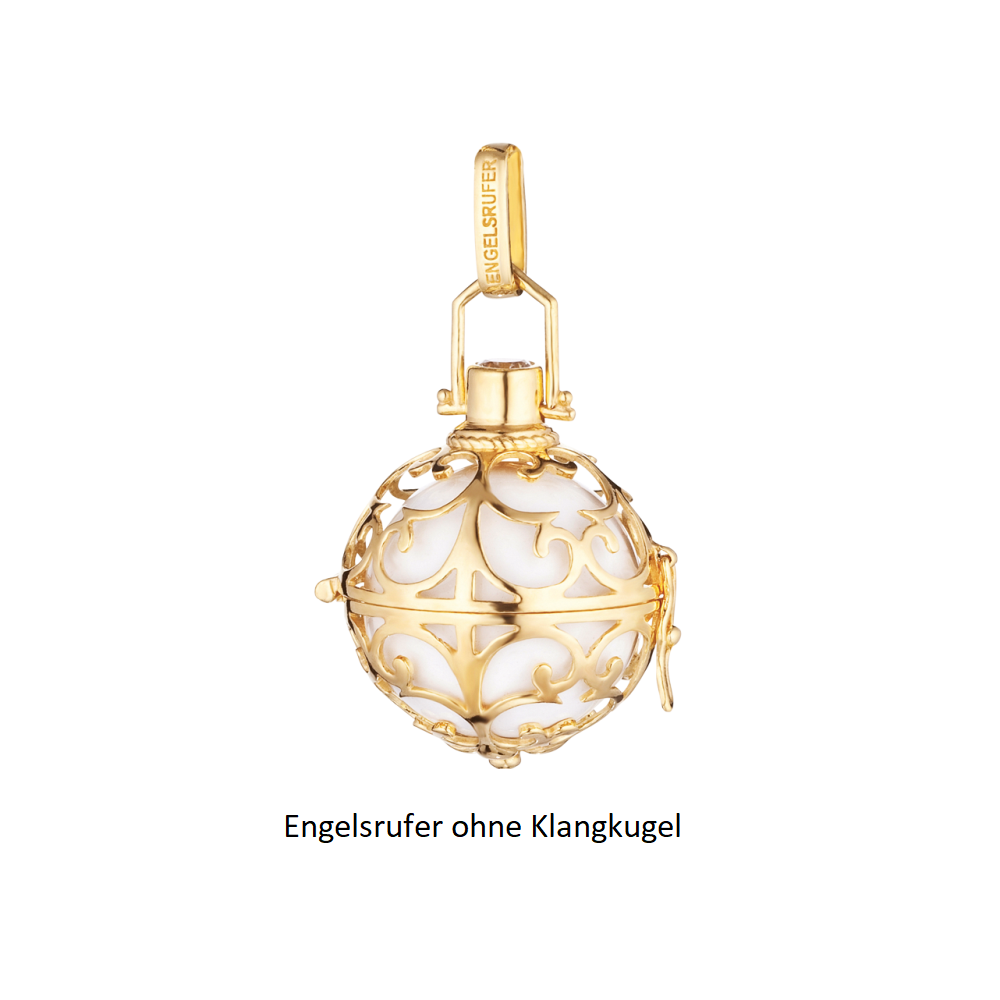 Engelrufer Halsschmuck Ref.-Nr.: INTERN-ER-SG 925/- Silber, gelb 1 Zirkonia  Wei&szlig; 