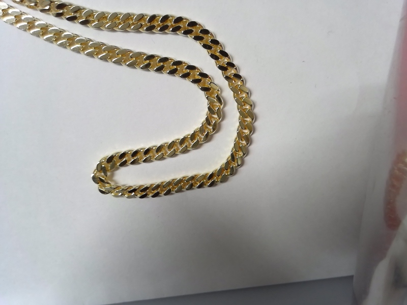 Max Fr&ouml;hlich Halsschmuck Ref.-Nr.: F67135/50 925/- Silber, gelb L&auml;nge 50cm