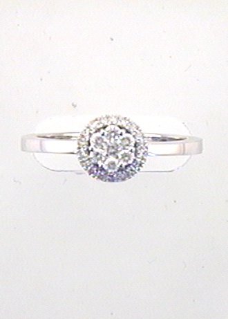 Max Fr&ouml;hlich Mio Fallegro Ring Ref.-Nr.: 708/173312/54 585/- Gold, wei&szlig; 25 Diamant Wesselton kleine Einschl&uuml;sse Brillantschliff 0,33ct. 
