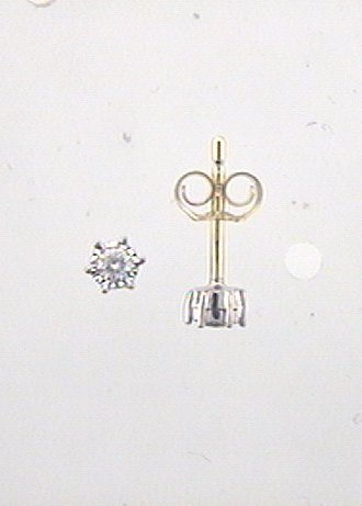 Max Fr&ouml;hlich Kopf.-und Ohrschmuck Ref.-Nr.: mf1824 585/- Gold, gold 2 Diamant Wesselton gr&ouml;&szlig;ere Einschl&uuml;sse Brillantschliff 0,08ct. 
