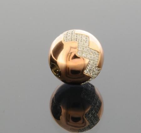Wilhelm M&uuml;ller Schlie&szlig;en Ref.-Nr.: 380975019  925/- Silber, Ros&eacute; 96 Zirkonia  Wei&szlig; 