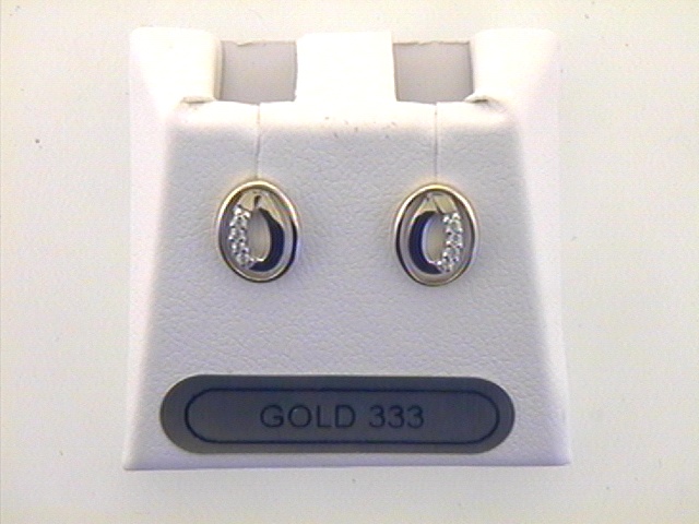 Max Fr&ouml;hlich Kopf.-und Ohrschmuck Ref.-Nr.: 514/174332 333/- Gold, gold 6 Zirkonia  Wei&szlig; 