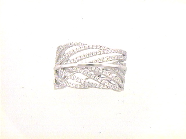 Max Fr&ouml;hlich Handschmuck Ref.-Nr.: 18-171/54 925/rh/- Silber, Rhodiniert Zirkonia  Wei&szlig;  Ringgr&ouml;&szlig;e 54