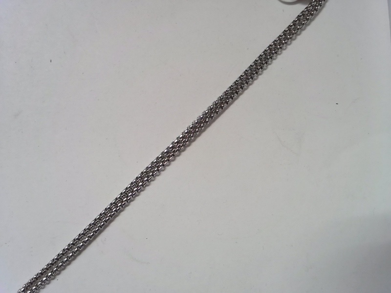 Max Fr&ouml;hlich Halsschmuck Ref.-Nr.: F156812/80 EST/- Stahl, wei&szlig; L&auml;nge 80cm