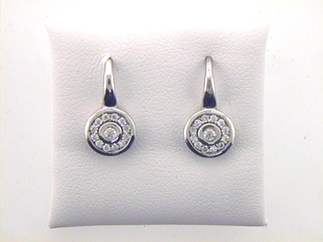 Max Fr&ouml;hlich Kopf.-und Ohrschmuck Ref.-Nr.: 667/172046 925/- Silber, Rhodiniert Zirkonia  Wei&szlig; Brillantschliff 