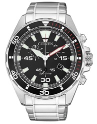 Citizen Herrenuhren Ziffernblatt: Schwarz Index  EST/- Stahl Metall Solar 100 Meter Ref.-Nr.: AT2430-80E Ind.-Nr: H500-R010697