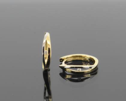 Wilhelm M&uuml;ller Kopf.-und Ohrschmuck Ref.-Nr.: 285875019 585/- Gold, gold 2 Diamant Wesselton kleine Einschl&uuml;sse Brillantschliff 0,02ct. 