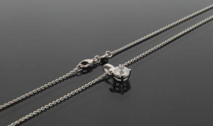 Wilhelm M&uuml;ller Halsschmuck Ref.-Nr.: 650907119 333/- Gold, wei&szlig; 1 Zirkonia  Wei&szlig;  L&auml;nge 42cm