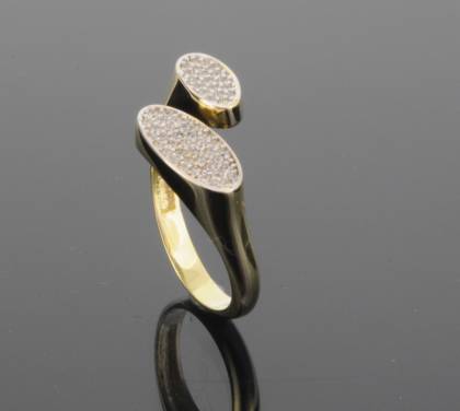 Ringe Ref.-Nr.: 675656058 333/- Gold, gold 57 Zirkonia  Wei&szlig;  Ringgr&ouml;&szlig;e 58