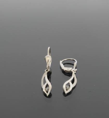 Wilhelm M&uuml;ller Kopf.-und Ohrschmuck Ref.-Nr.: 697757019 333/- Gold, wei&szlig; 2 Zirkonia  Wei&szlig; 
