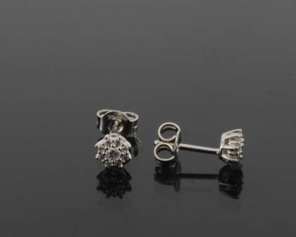 Wilhelm M&uuml;ller Kopf.-und Ohrschmuck Ref.-Nr.: 705716019 333/- Gold, wei&szlig; 18 Zirkonia  Wei&szlig; 