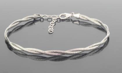 Wilhelm M&uuml;ller Armschmuck Ref.-Nr.: 752739019 925/- Silber, Rhodiniert L&auml;nge 19cm
