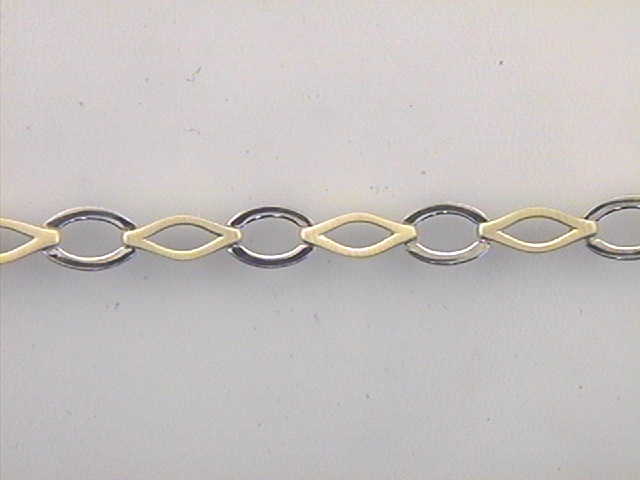 Max Fr&ouml;hlich Armschmuck Ref.-Nr.: 19-240 333/- Gold, Bi~Col L&auml;nge 19cm