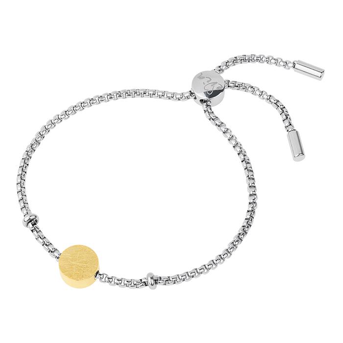 Ernstes Design Armband Ref.-Nr.: A555 Edelstahl, Bi~Col L&auml;nge bis 21cm