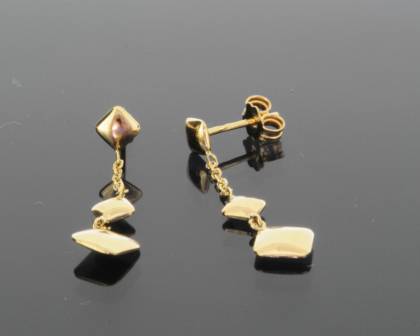 Wilhelm M&uuml;ller Kopf.-und Ohrschmuck Ref.-Nr.: 692171019 585/- Gold, gelb Individual-Nr. Z564