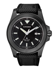 Citizen Herrenuhren Ziffernblatt: Schwarz Index  Metall Solar 200 Meter Ref.-Nr.: BN0217-02E Ind.-Nr: 971030120