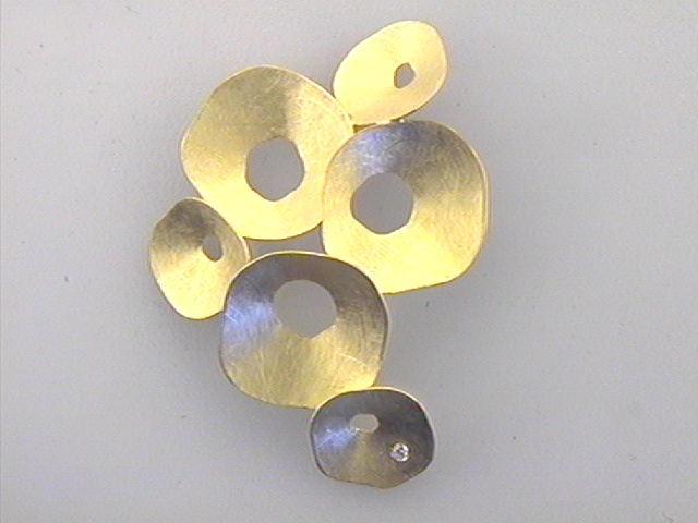 Max Fr&ouml;hlich Mio Fallegro Halsschmuck Ref.-Nr.: mf1928 585/- Gold, gold 1 Diamant Wei&szlig; kleine Einschl&uuml;sse Brillantschliff 0,01ct. 