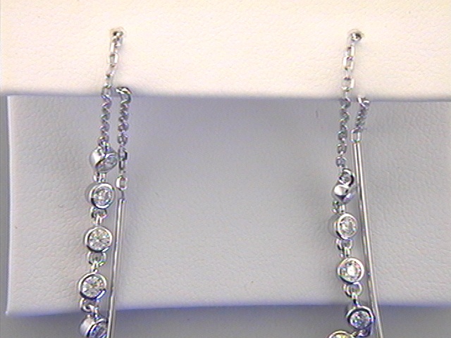 Max Fr&ouml;hlich Kopf.-und Ohrschmuck Ref.-Nr.: 497/177808 925/- Silber, Rhodiniert 10 Zirkonia  Wei&szlig; 