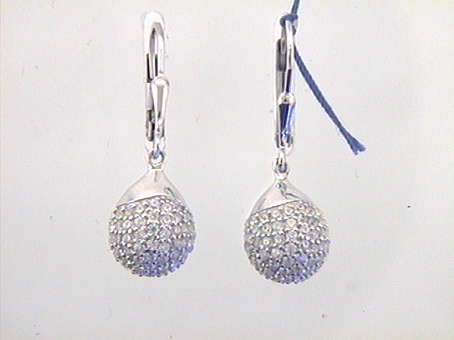 Max Fr&ouml;hlich Kopf.-und Ohrschmuck Ref.-Nr.: 18-206 925/- Silber, Rhodiniert Zirkonia  Wei&szlig; 