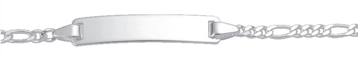 Max Fr&ouml;hlich Armband Ref.-Nr.: ID40176/18 925/- Silber, wei&szlig; L&auml;nge 16+2cm