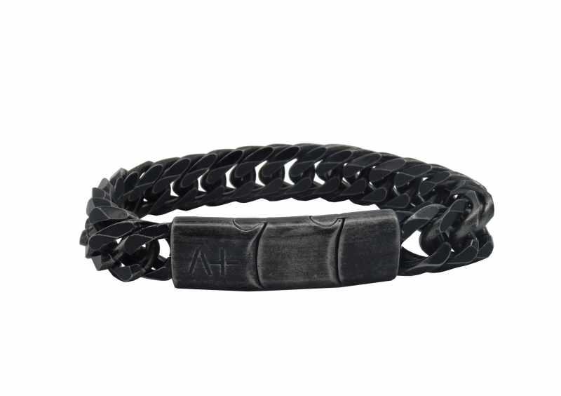 Street Armschmuck Ref.-Nr.: AB02MAG EST/- Stahl, schwarz L&auml;nge 19cm