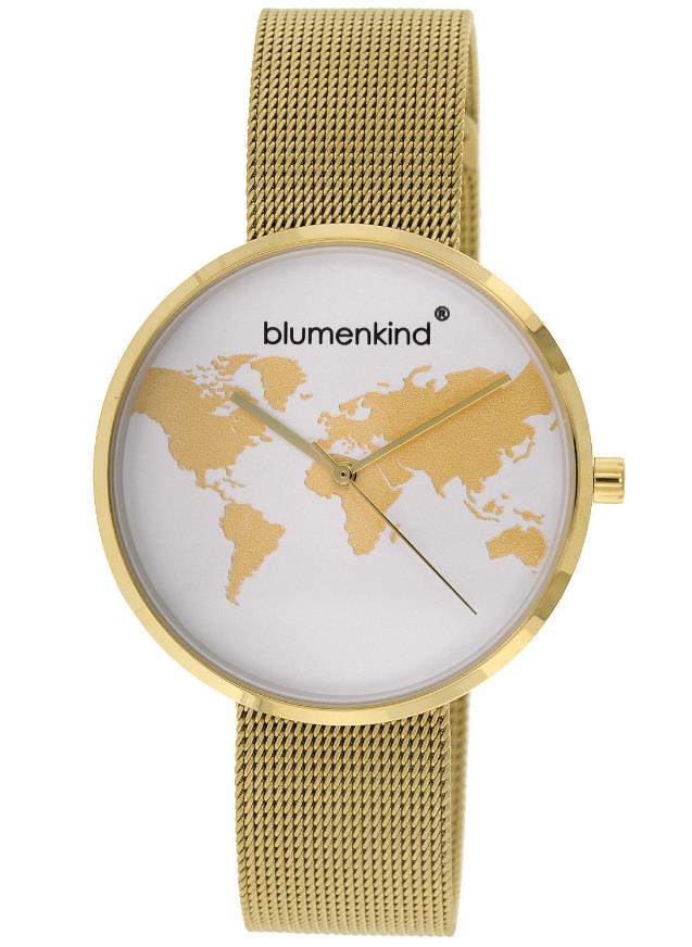 Blumenkind Damenuhren Ziffernblatt: Weiss  Milanaiseband Quartz 30 Meter Ref.-Nr.: BKU1GSSGO Ind.-Nr: BKU1