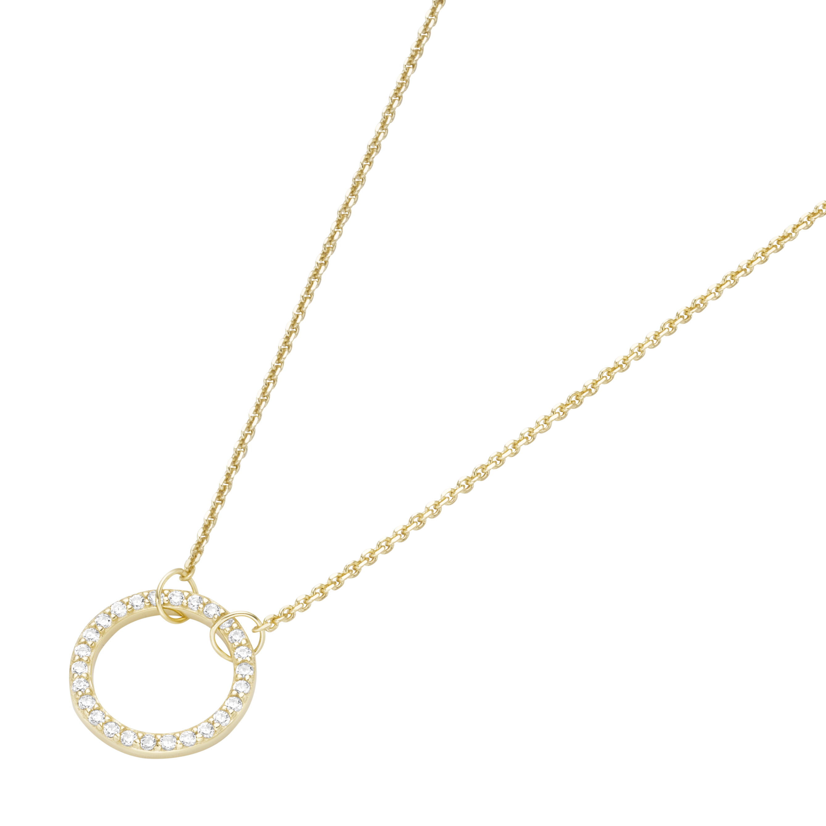 Schmuckkollektion Kriegbaum Halsschmuck Ref.-Nr.: 99041850450 585/- Gold, gelb 26 Diamant Wesselton kleine Einschl&uuml;sse Brillantschliff 0,156ct. 
