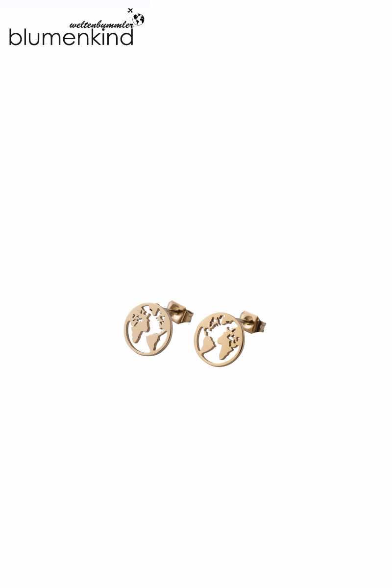 Blumenkind Ohrschmuck Ref.-Nr.: WBE01GO EST/- Stahl, gelb