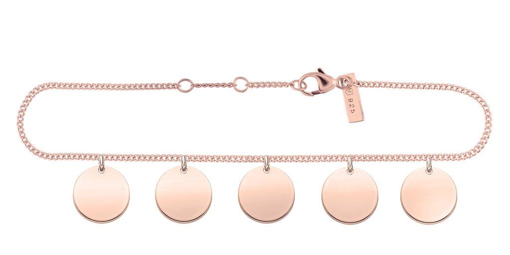 Traumwerk Armschmuck Ref.-Nr.: TA006-R 925/- Silber, Ros&eacute; L&auml;nge 18cm