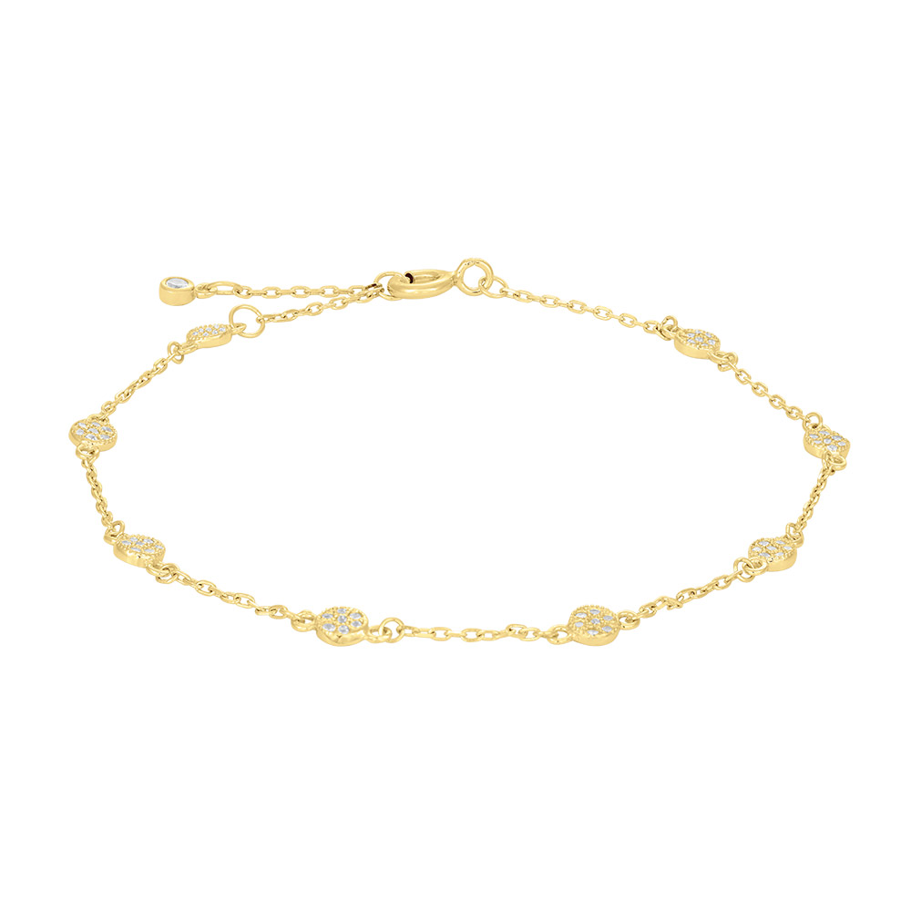 Nordahl Joanli Nor Armschmuck Ref.-Nr.: 845 091-3  Vergoldet/- Silber, gold Zirkonia  Bunt  L&auml;nge 17+3cm
