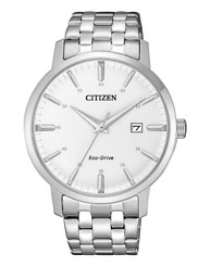 Citizen Herrenuhren Ziffernblatt: Weiss Index  Gliederband Solar 50 Meter Ref.-Nr.: BM7460-88H Ind.-Nr: E111-R010760