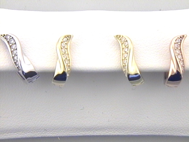 Max Fr&ouml;hlich Ohrschmuck Ref.-Nr.: 666/181419 925/- Silber Zirkonia  Wei&szlig;  Individual-Nr. 18141901