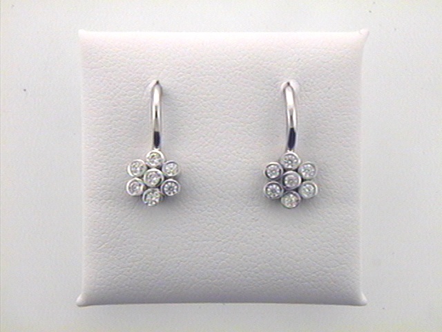Max Fr&ouml;hlich Ohrschmuck Ref.-Nr.: 667/174839 925/rh/- Silber, Rhodiniert 14 Zirkonia  Wei&szlig;  Individual-Nr. 17483901