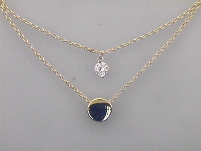 Max Fr&ouml;hlich Halsschmuck Ref.-Nr.: 20-240 333/- Gold, gelb 1 Zirkonia  Wei&szlig;  Individual-Nr. 18223701