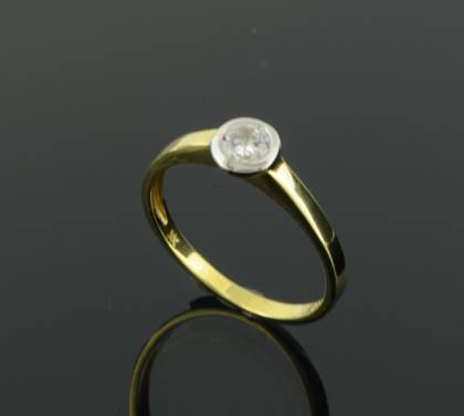 Ringe Ref.-Nr.: 674213061 333/- Gold, gelb 1 Zirkonia  Wei&szlig;  Ringgr&ouml;&szlig;e 61