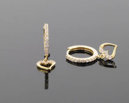 Ohrschmuck Ref.-Nr.: 709278019 333/- Gold, gelb 30 Zirkonia  Wei&szlig; 