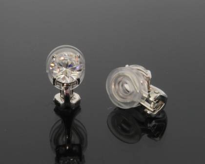 Ohrschmuck Ref.-Nr.: 742339019 925/rh/- Silber, Rhodiniert 2 Zirkonia  Wei&szlig; 