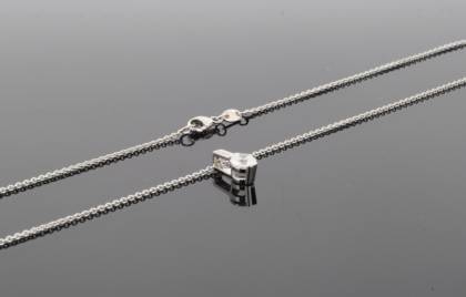 Halsschmuck Ref.-Nr.: 650882119 333/- Gold, wei&szlig; 4 Zirkonia  Wei&szlig;  L&auml;nge 42cm Individual-Nr. Z712