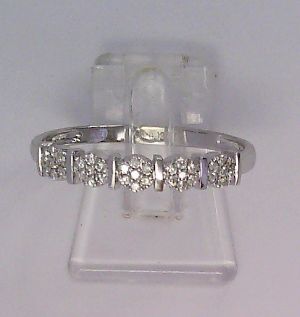Engelkemper Ring Ref.-Nr.: 6-208133-001 585/- Gold, wei&szlig; Diamant Wei&szlig; kleine Einschl&uuml;sse Brillantschliff 0,13ct.  Ringgr&ouml;&szlig;e 56 Individual-Nr. G5-00055R/56